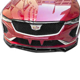 20-23 Cadillac CT4 3PCS Front Bumper Lip PP - Gloss Black