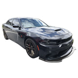 15-21 Dodge Charger SRT V2 Front Bumper Lip - 3PCS Carbon Fiber Print ABS