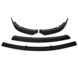 15-20 Dodge Charger SRT V2 Style Front Lip Underbody 4PC Set - Matte Black ABS