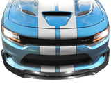 15-20 Dodge Charger SRT V3 Style Front Bumper Lip - Matte Black