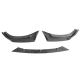 21-23 Ford Mustang Mach-E GT 3PCS Front Bumper Lip - PP Carbon Fiber Print