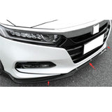 18 Honda Accord OE Style Front Bumper Lip Black PP 3Pc