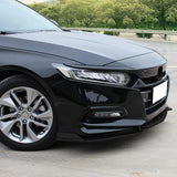 18-21 Honda Accord IK V2 Style Front Bumper Lip Kit - PP Matte Black 3PCS