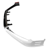 18-21 Honda Accord Front Bumper Lip Chin Spoiler - 3PC Gloss Black & White PP
