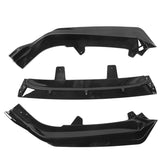 21-22 Honda Accord IK V1 Front Bumper Lip Spoiler Kit - Gloss Black PP 3PCS