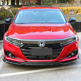 21-22 Honda Accord IK V2 Front Bumper Lip Spoiler - Carbon Fiber Print 4PCS