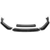 21-22 Honda Accord IK V2 Front Bumper Lip Spoiler Kit - Gloss Black PP 4PCS