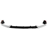 21-22 Honda Accord Front Bumper Lip Chin Spoiler - 3PC Gloss Black & White PP