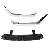 21-22 Honda Accord Front Bumper Lip Chin Spoiler - 3PC Gloss Black & White PP