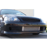 01-03 Honda Civic 2Dr 4Dr Type R BM Style Front Bumper Lip - PU CF Texture