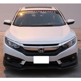 16-18 Honda Civic 10th Gen MG Style Front Bumper Lip - PP