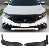 19-20 Honda Civic 10TH Gen Modulo Style Front Bumper Lip Splitters 2PC - PP