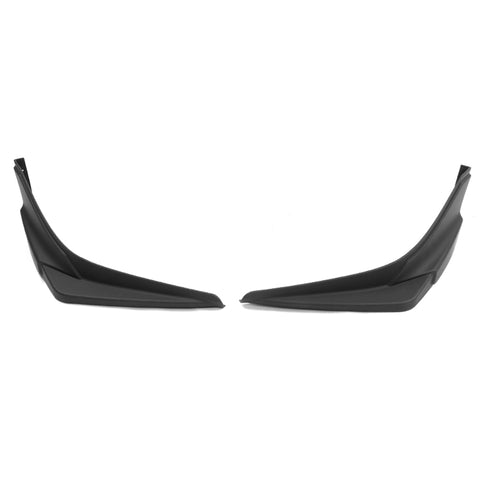 19-20 Honda Civic Modulo Style Front Splitters Side Apron Matte Black