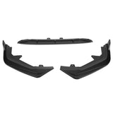 2022 Honda Civic Sedan Front Bumper Lip Spoiler - PP Matte Black  3PC