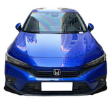 21-22 Honda Civic 11th HPD Style 2PCS Front Bumper Splitters - Matte Black PP