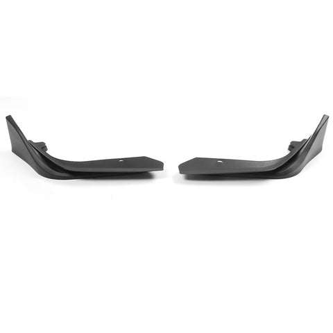 22- Honda Civic 4-Door MD Style Front Bumper Lip Splitter - Matte Black PP 2PCS