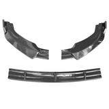 10-13 Infiniti G37 Sedan IK Front Bumper Lip - Carbon Fiber Print 3PCS PP