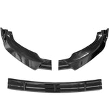 10-13 Infiniti G37 Sedan IK Front Bumper Spoiler Lip - Gloss Black 3PC PP