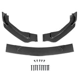 14-17 Infiniti Q50 Base Premium Front Bumper Lip - Carbon Fiber Print 3PC