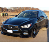14-17 Infiniti Q50 Base Model Front Bumper Lip Spoiler - PU
