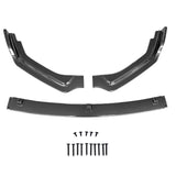 18-22 Infiniti Q50 Base Front Bumper Lip Spoiler - Carbon Fiber Print PP 3PC