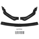 18-22 Infiniti Q50 Base Premium Front Bumper Lip Spoiler - Gloss Black PP 3PC