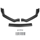 18-22 Infiniti Q50 Sport Front Bumper Lip Chin Spoiler - Matte Black PP 3PC