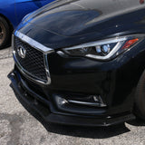 17-18 Infiniti Q60 Coupe IK V3 Style Front Bumper Lip - PU