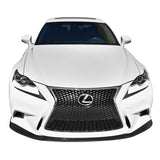 14-16 Lexus IS250 IS300 IS350 F Sport Front Bumper Lip - Matte Black PP