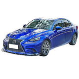 14-16 Lexus IS F Sport IK Style Gloss Black Front Bumper Lip 3PCS