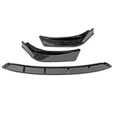 14-16 Lexus IS F Sport IK Style Gloss Black Front Bumper Lip 3PCS