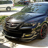 07-09 Mazda 3 Mazda3 5Dr HB JDM MS Style Front Bumper Lip - PU