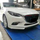 17-UP Mazda 3 4Dr 5Dr MK Style Front Bumper Lip - ABS
