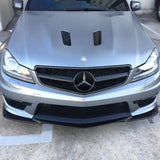 12-14 Mercedes-Benz C63 AMG GH Style Front Bumper Lip Matte Black - ABS