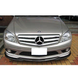 08-11 Mercedes-Benz W204 C Class GH Style Front Bumper Lip Spoiler - ABS GBK