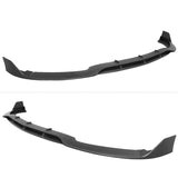 15-18 Mercedes-Benz C-Class W205 Sport Front Bumper Lip Spoiler Black - PP