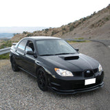 06-07 Subaru Impreza WRX STI CS2 PP Front Bumper Lip - Gloss Black