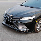 18-19 Toyota Camry SE Style Front Bumper Lip Matte Black - PP