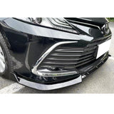 21+ Toyota Camry LE 3PCS Front Bumper Lip PP - Gloss Black