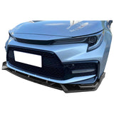 20-22 Toyota Corolla SE XSE C Style PP Front Bumper Lip Gloss Black