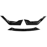 20-22 Toyota Corolla SE XSE C Style PP Front Bumper Lip Gloss Black