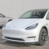 20-23 Tesla Model Y Front Bumper Lip Spoiler - Carbon Fiber