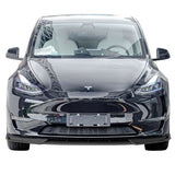 20-21 Tesla Y Front Bumper Lip Spoiler 3PCS PP Matte Black