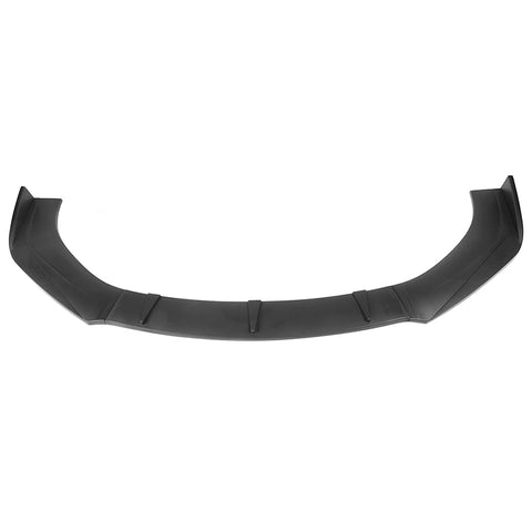 Universal Valance Front Bumper Lip Splitter Chin Spoiler 3PC PP - Matte Black