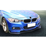 Universal B Style Front Bumper Lip Chin Spoiler Air Dam - Carbon Fiber Print