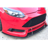 13-14 Ford Focus ST Front Splitter Lip Matte Black - PP