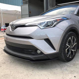 17-18 Toyota CHR Front Bumper Splitter Matte Black - PP