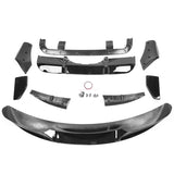 14-18 BMW F15 X5 M Sport Only Front Bumper Lip & Rear Diffuser Gloss Black