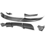 14-18 BMW F15 X5 M Sport Front Bumper Lip & Rear Diffuser Matte Black - PP