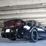 20-22 Charger Widebody Rear Bumper Side Apron Spat Valance - Gloss Black PP